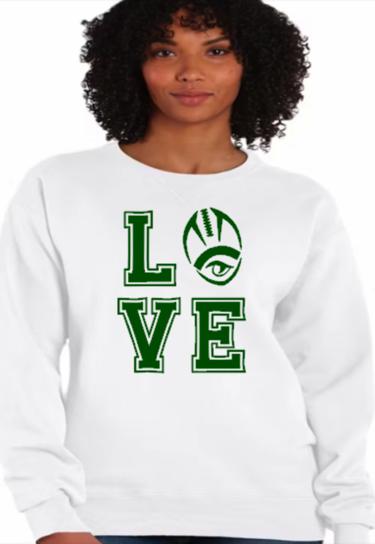 Love Gator Football Crew Sweat white.png