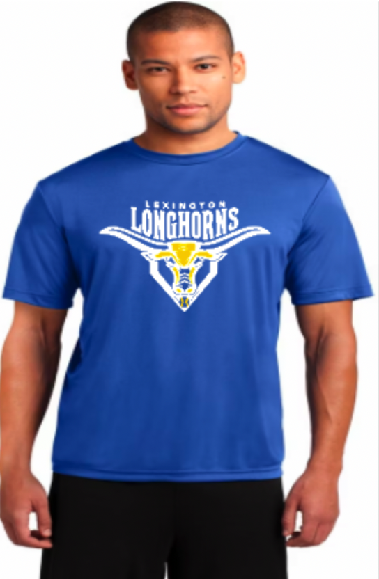 Lexington Longhorns drifit blue ss.png