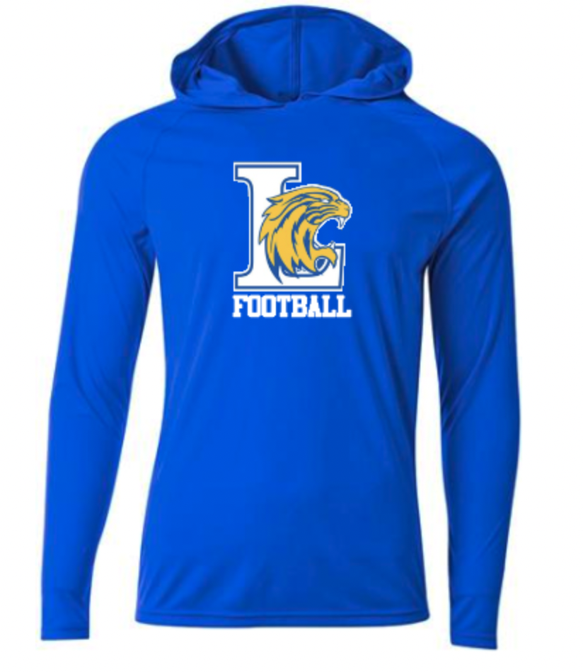 Lexington Wildcats Logo Unisex Drifit LS Hood Royal.png