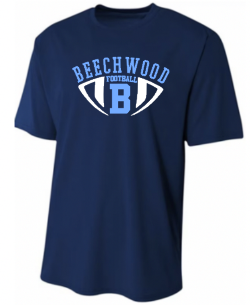 Beechwood Football  SS Drifit Navy.png