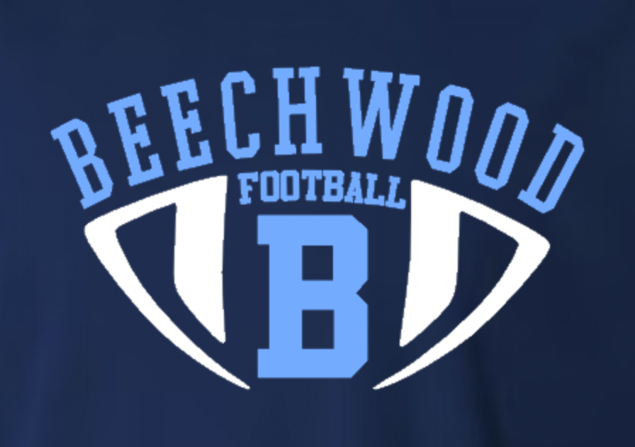 Beechwood Football Sueded Unisex Hoodie navy close.png
