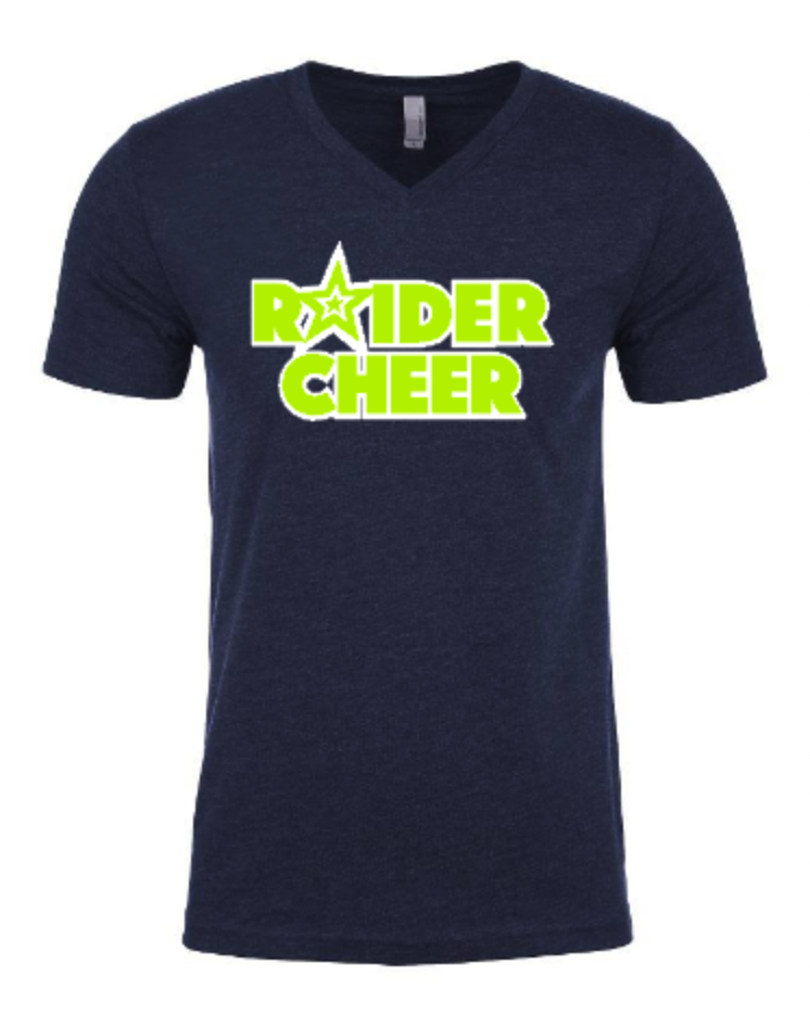 Raider Star Cheer SS V Neck Navy.png