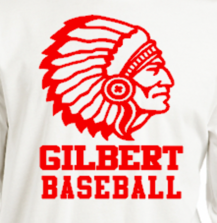 Gilbert Indian head l:s tee white close.png