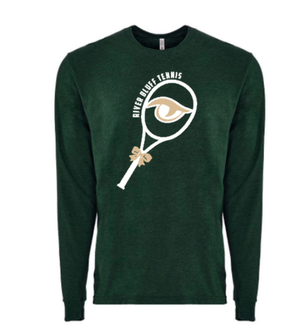River Bluff Tennis Racket Lon sleeve Green w bow.png