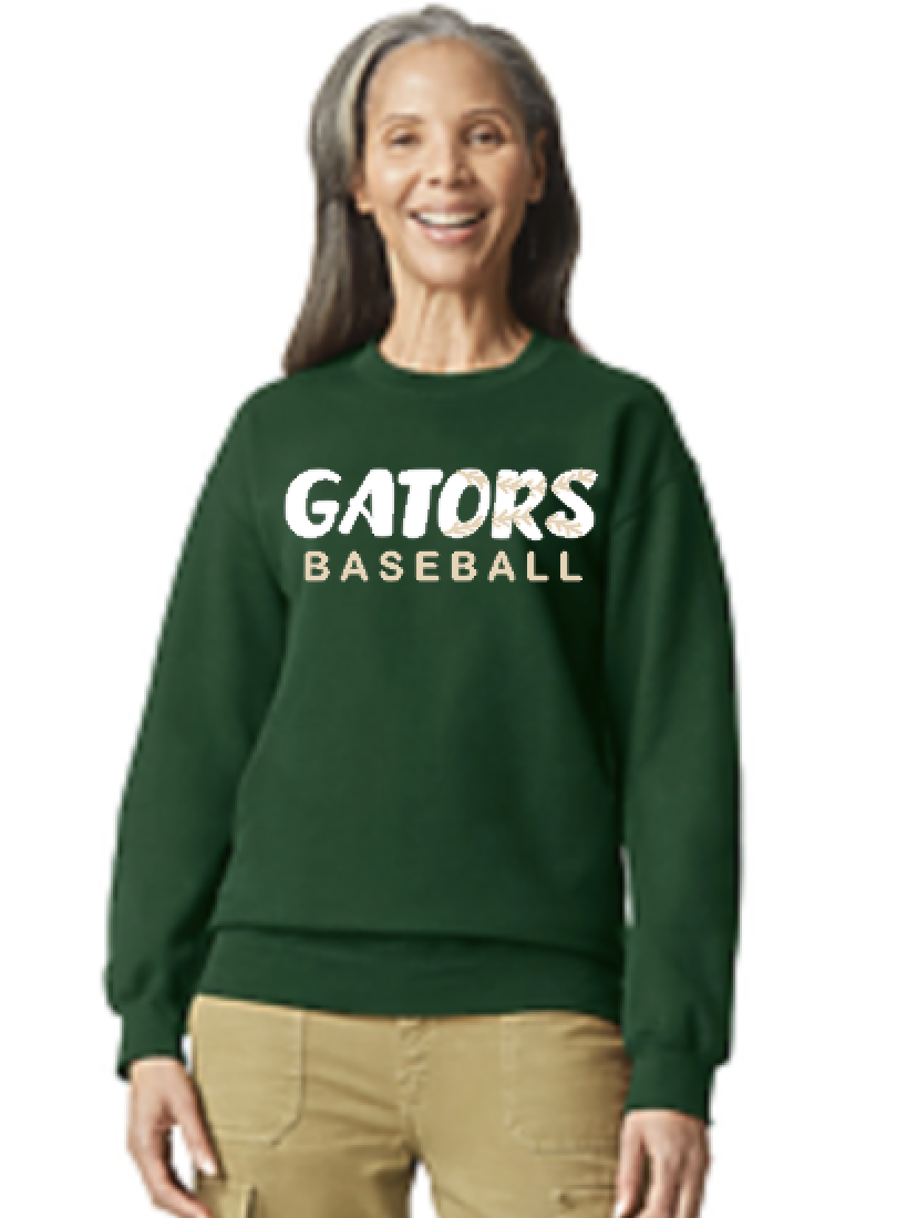 GATORS baseball with stitch crew sweat forest.png