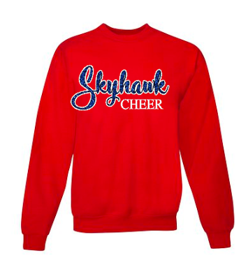 Skyhawk Cheer Crew Neck Sweat red.png
