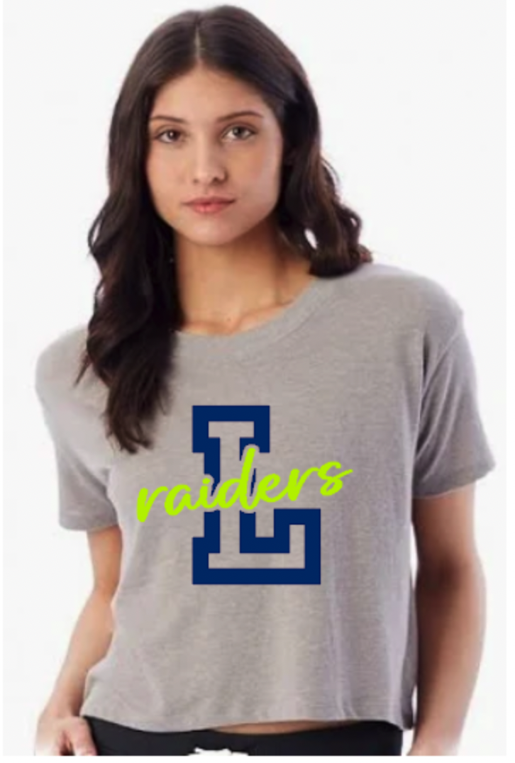 Letter L Raiders Short Sleeve Cropped Tee.png