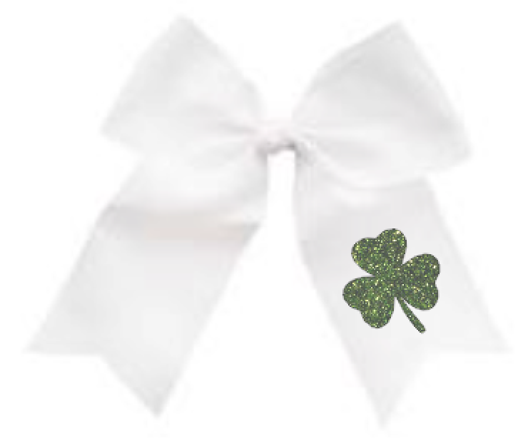 shamrock hair bow white.png