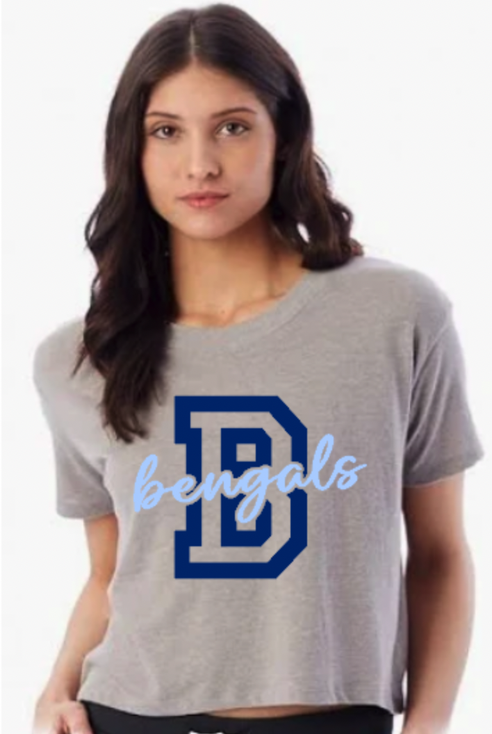Letter B Bengals Short Sleeve Cropped Tee.png