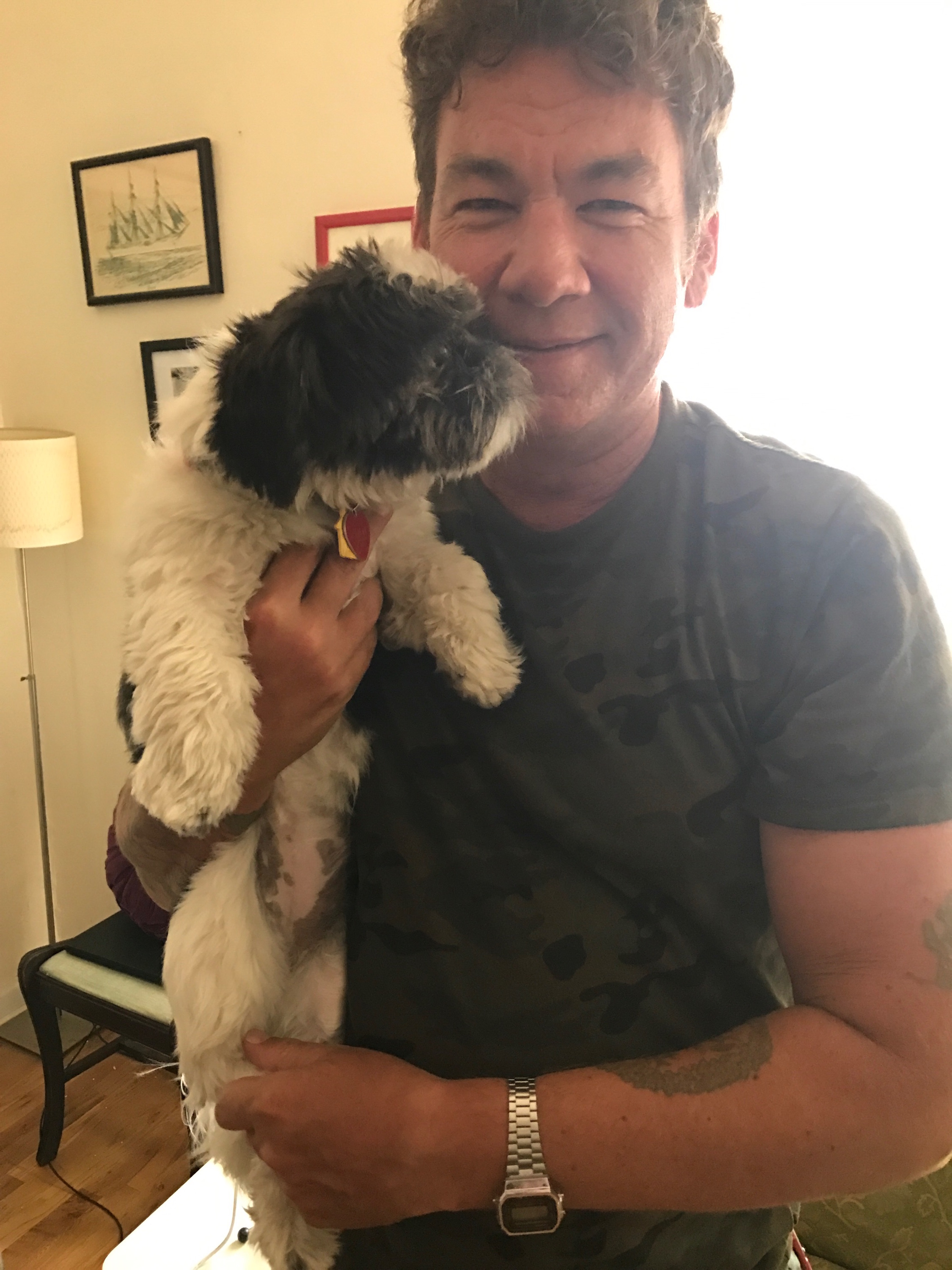 Blake with Missing Words contributor / reporter Olive. 
