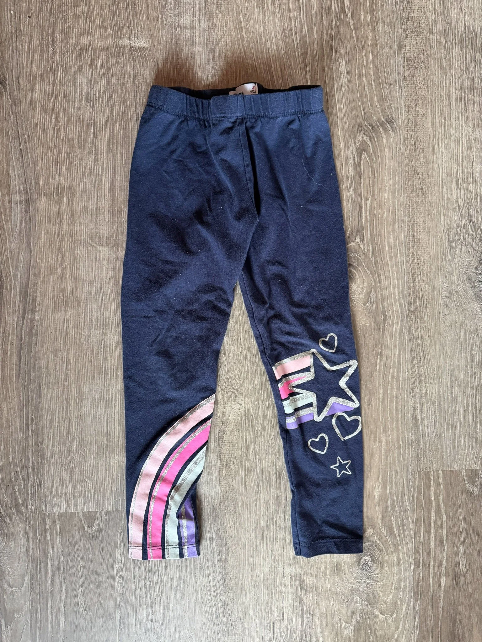 Navy Star Rainbow Leggings
