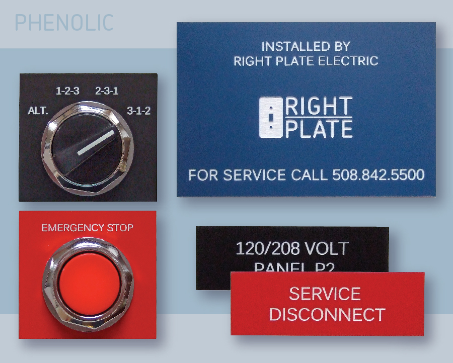 Electrical Panel Phenolic Labels