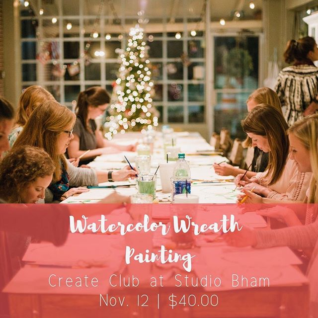 Tomorrow!!!! Still open evening spots 🤗 sign up through the link in bio!! Class is 6:30-8 and cost is $40 and you get to walk away with new skills and new watercolor gifts for family or friends!