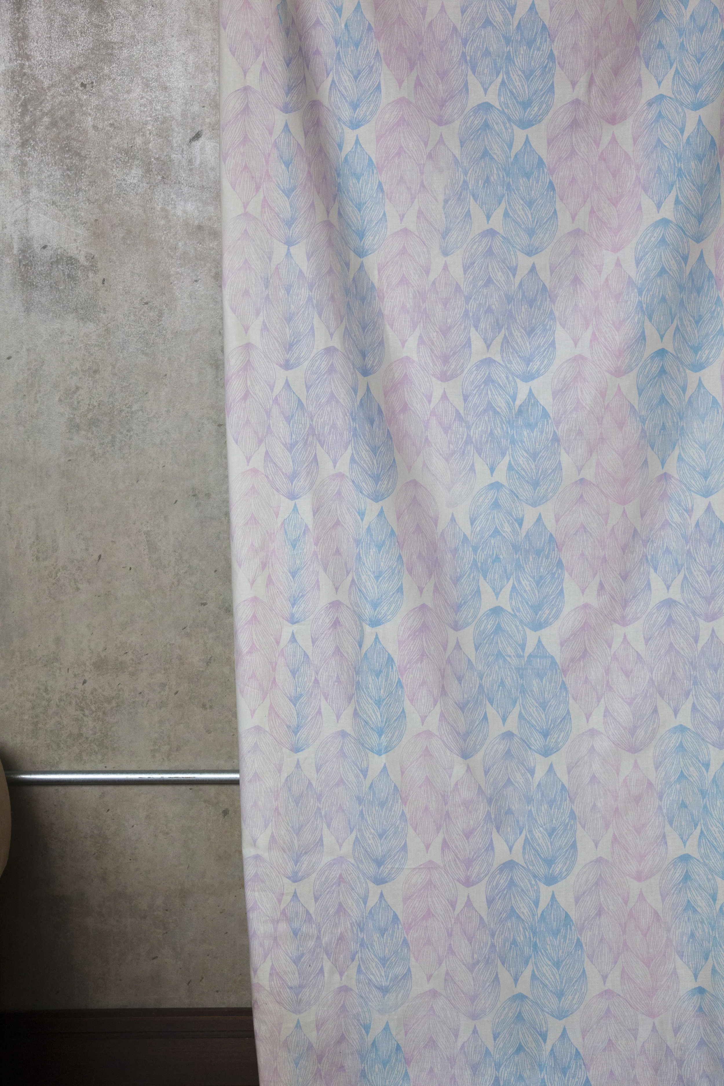  hand printed cotton sateen 
