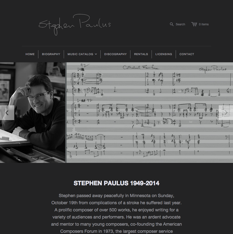 The homepage of Timepiece Publishing (http://stephenpaulus.com)