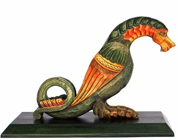  Carved sculpture titled "The Adolescent" by Phillip Odden    