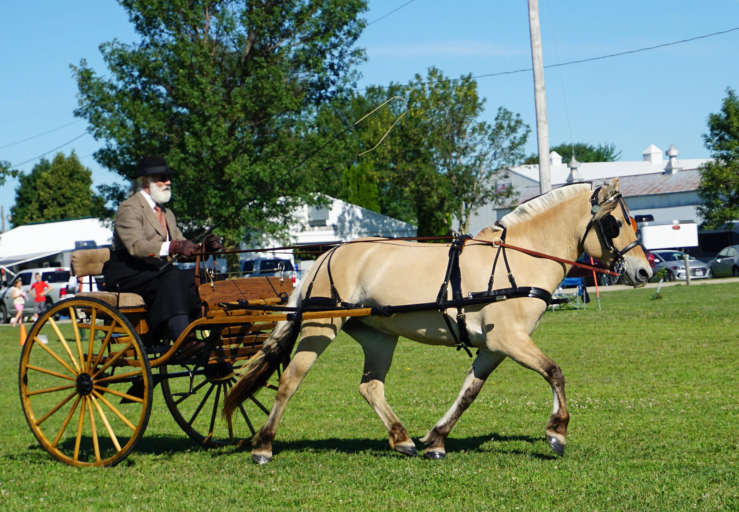 Phil driving Marcy at the Eastern Iowa Glow, 2016