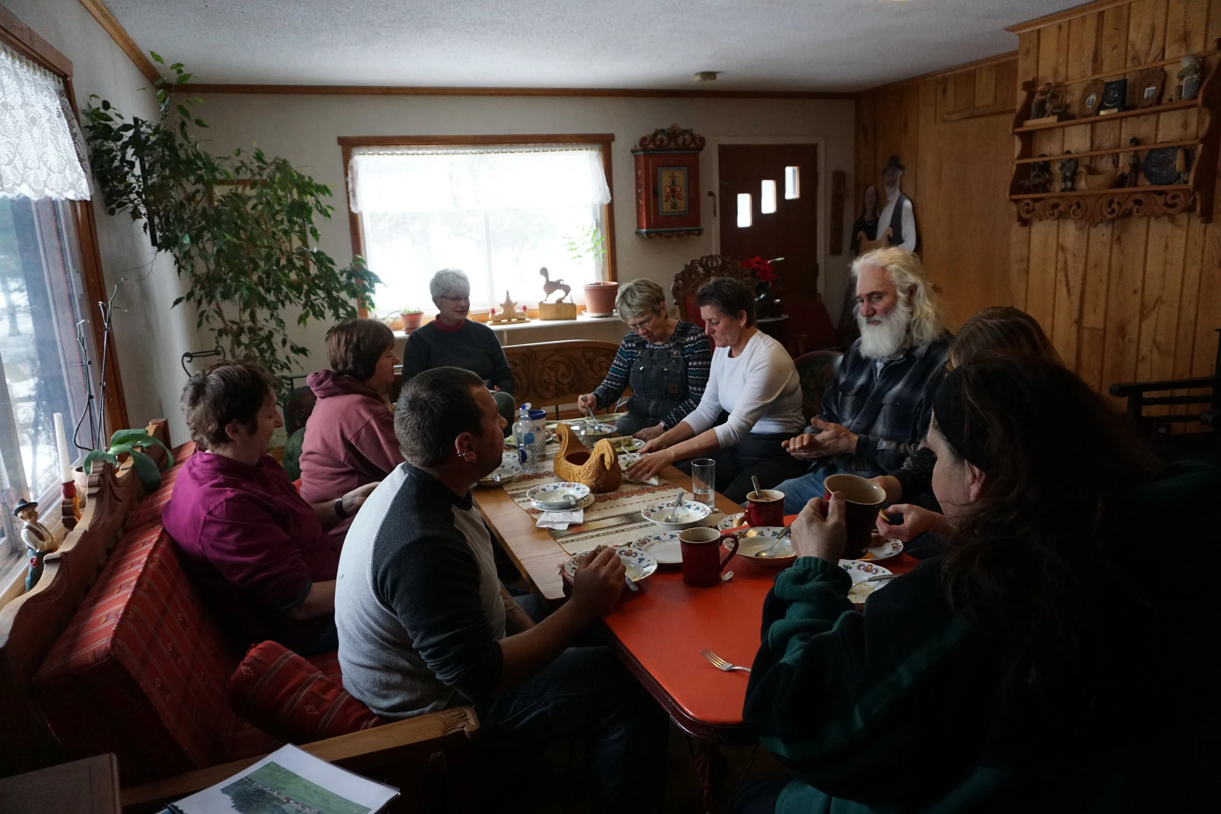 Enjoying lunch together while sharing stories of our equines, our recent experiences and our future goals and plans. 
