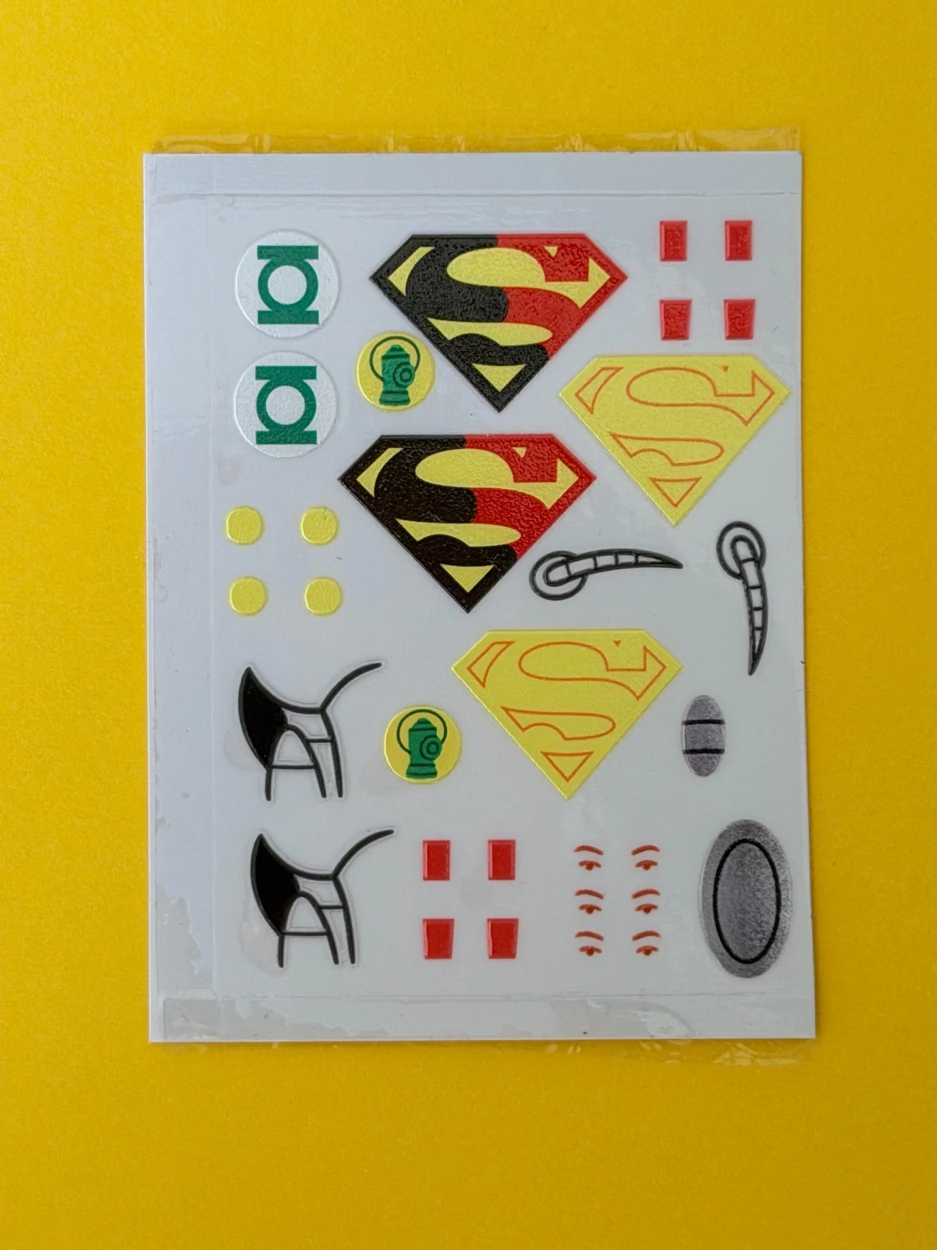 Set 1 - Custom Decals for McFarlane Super Powers Action Figures