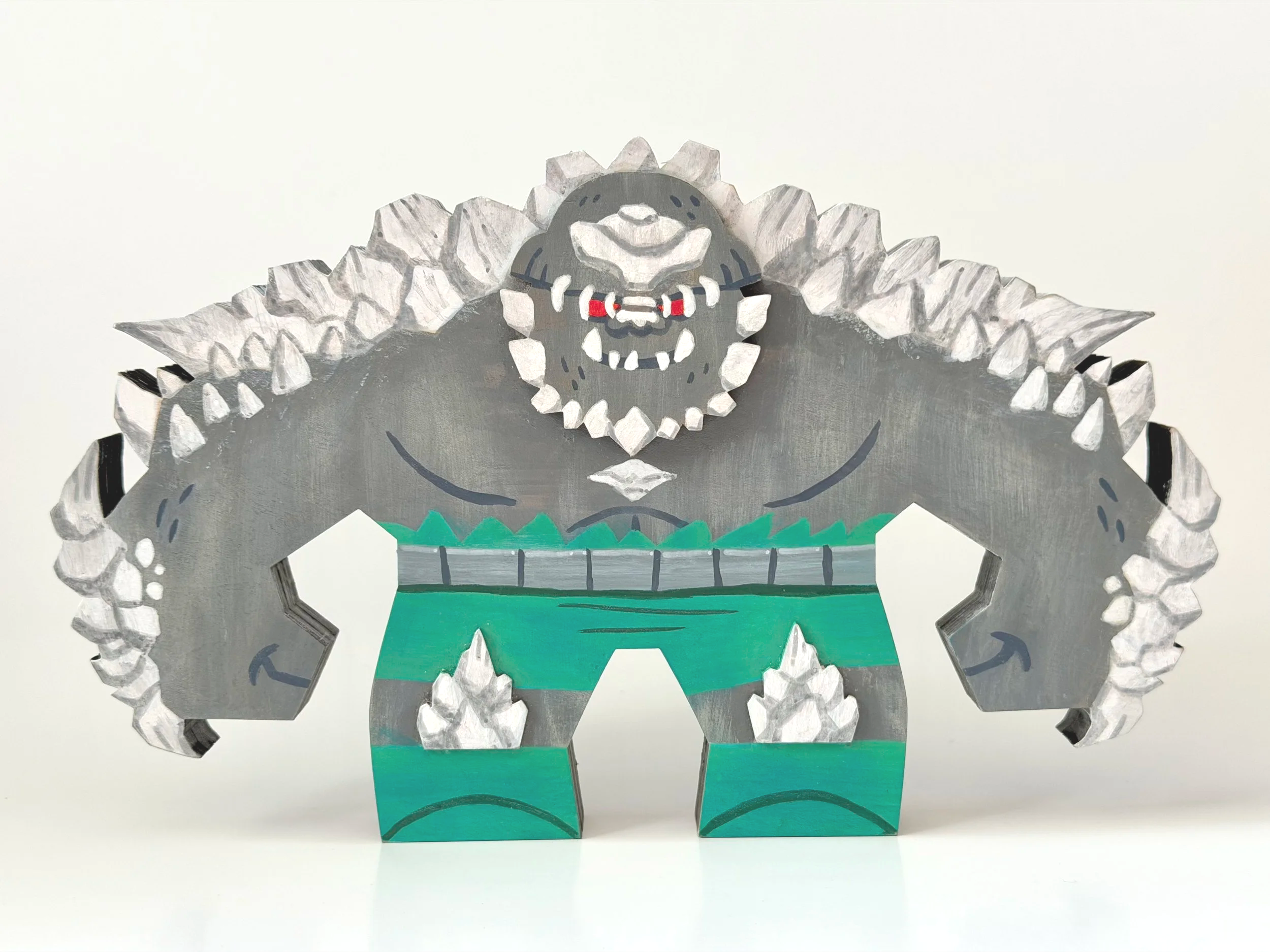 Doom and Gloom Hand Painted Wood Figure