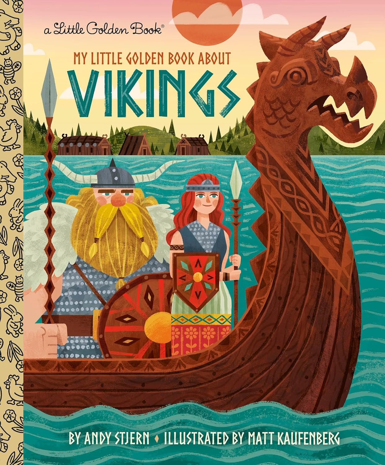 My Little Golden Book About Vikings (Signed w/sketch)