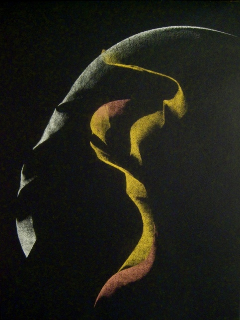 Untitled drawing, Pastel on paper, 14" x 17", 2010