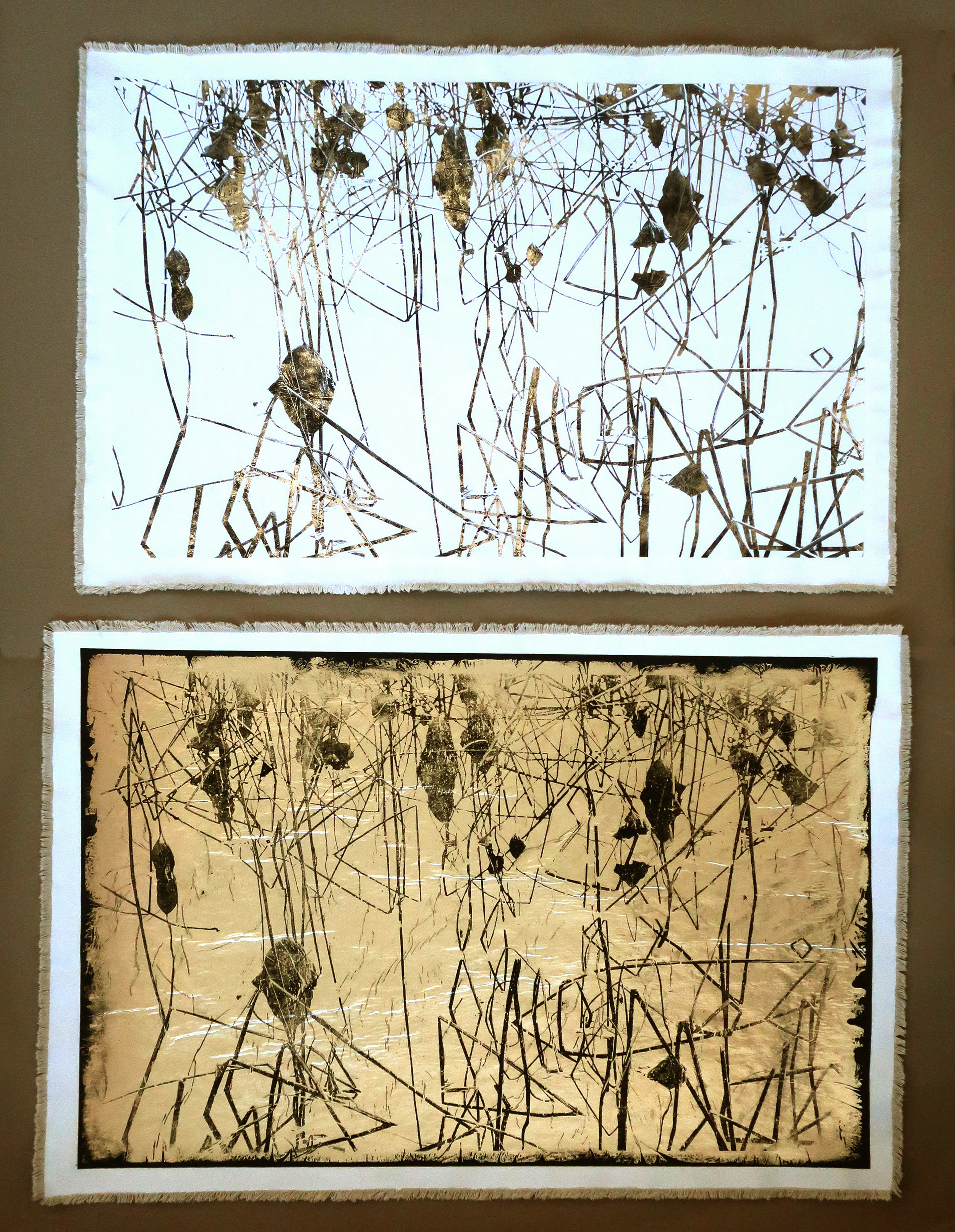 Lotus Silhouettes, West Lake II, Positive & Negative versions