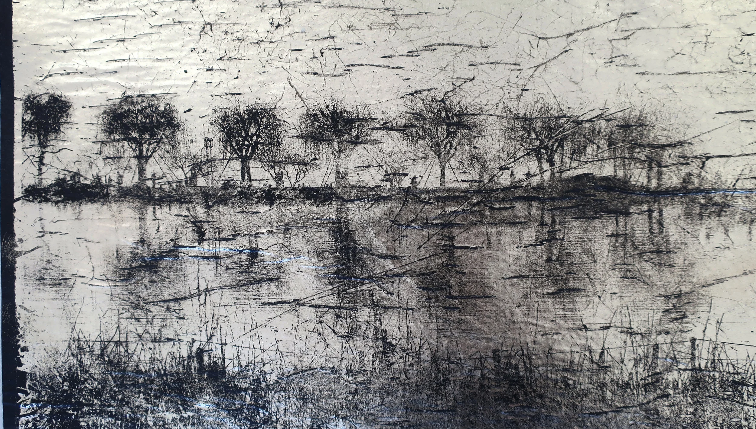 Bridge on West Lake I , Negative (section II)