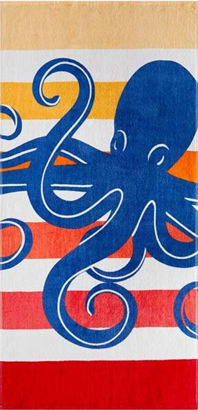 'Octopus' Beach Towel, Family Dollar