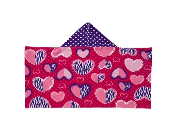 'Hearts' Kids Beach Towel, Family Dollar