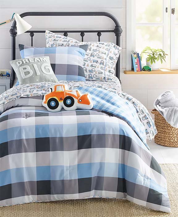 'GINGHAM' COMFORTER SET, CHARTER CLUB KIDS / MACY'S
