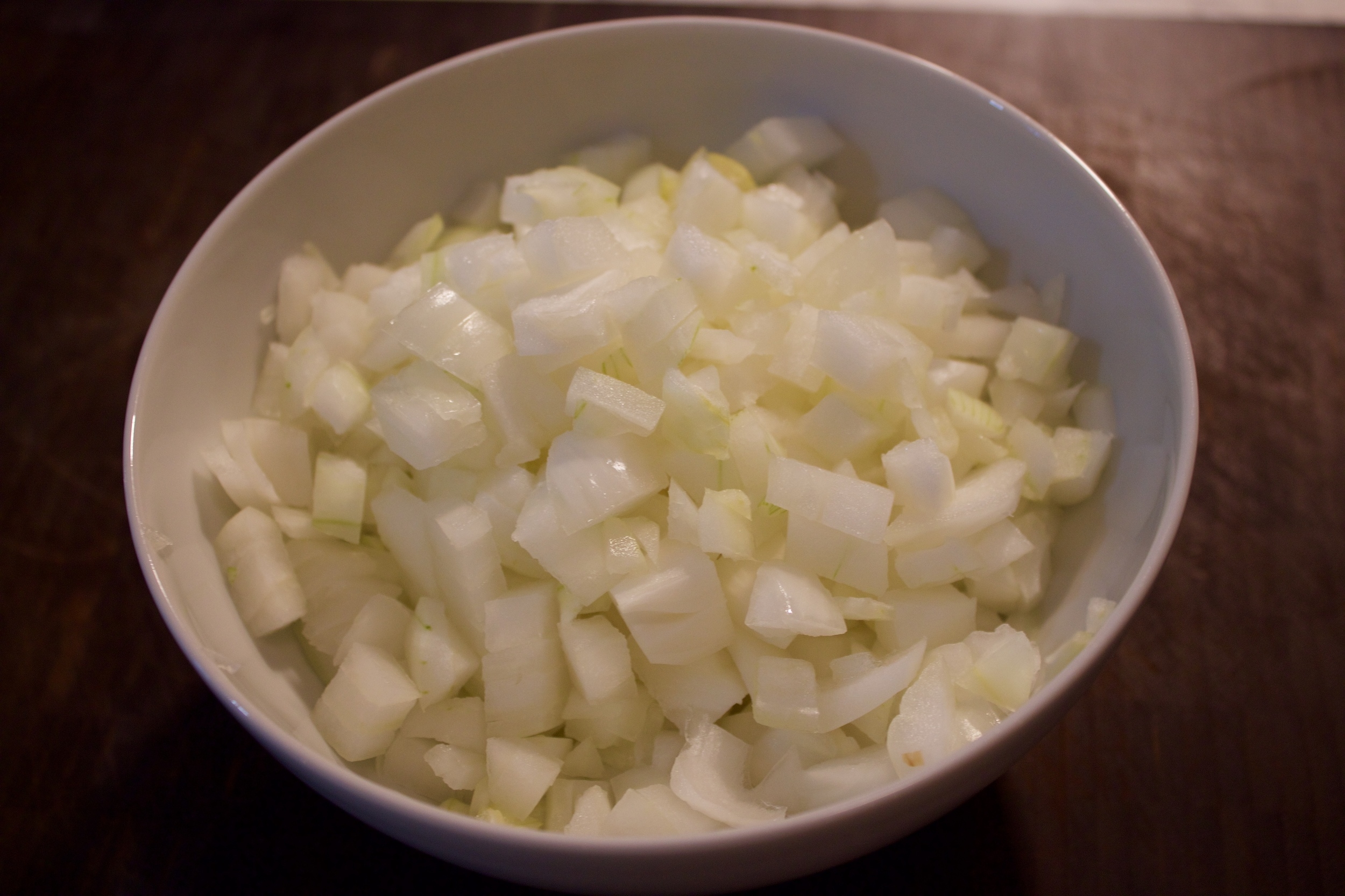 1. Chop one whole onion