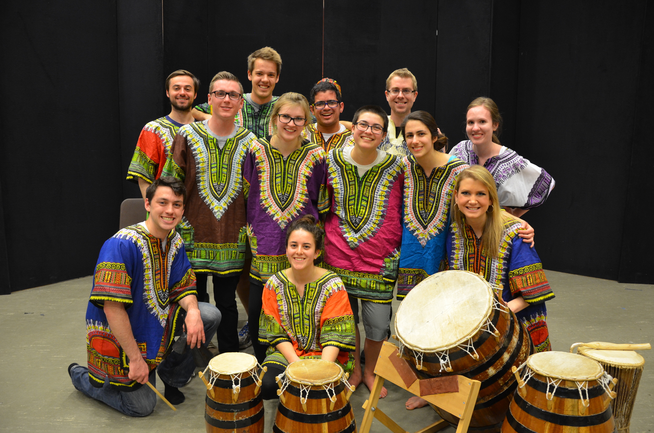  Performers from "African Roots" percussion concert at the University of Michigan '15 