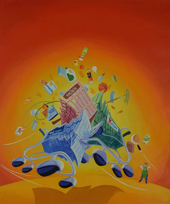 When Supermarkets Collide