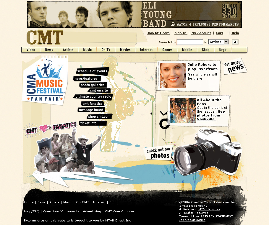 Event Microsite: Homepage
