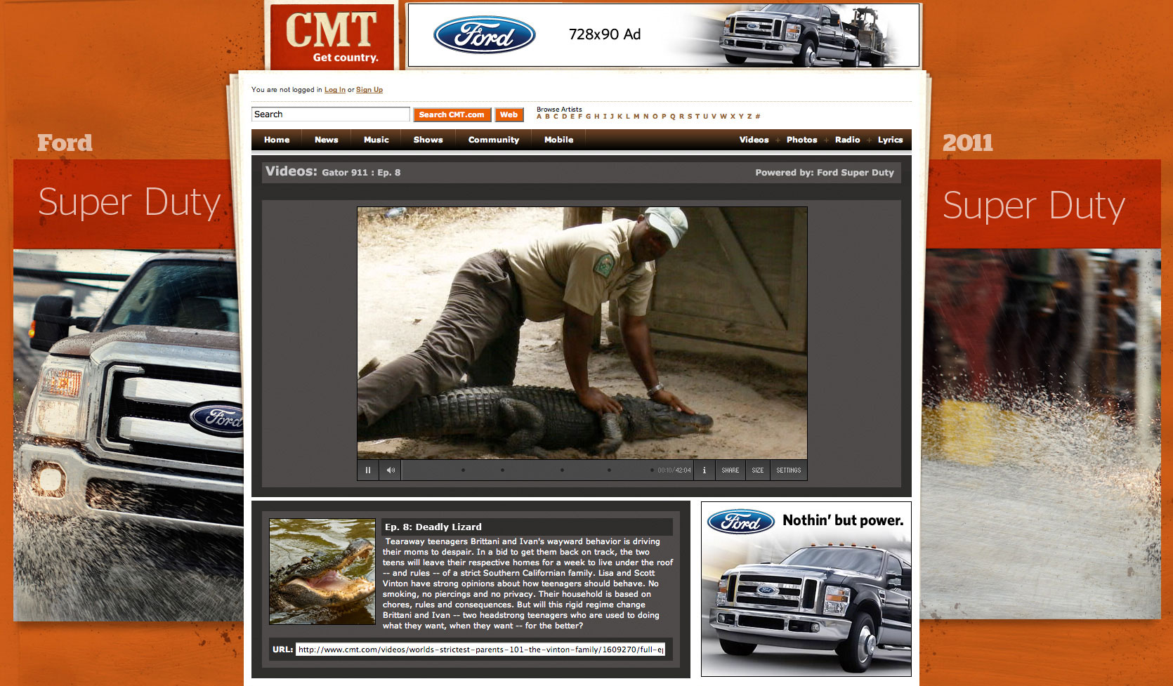 Sponsor Branded Show Page