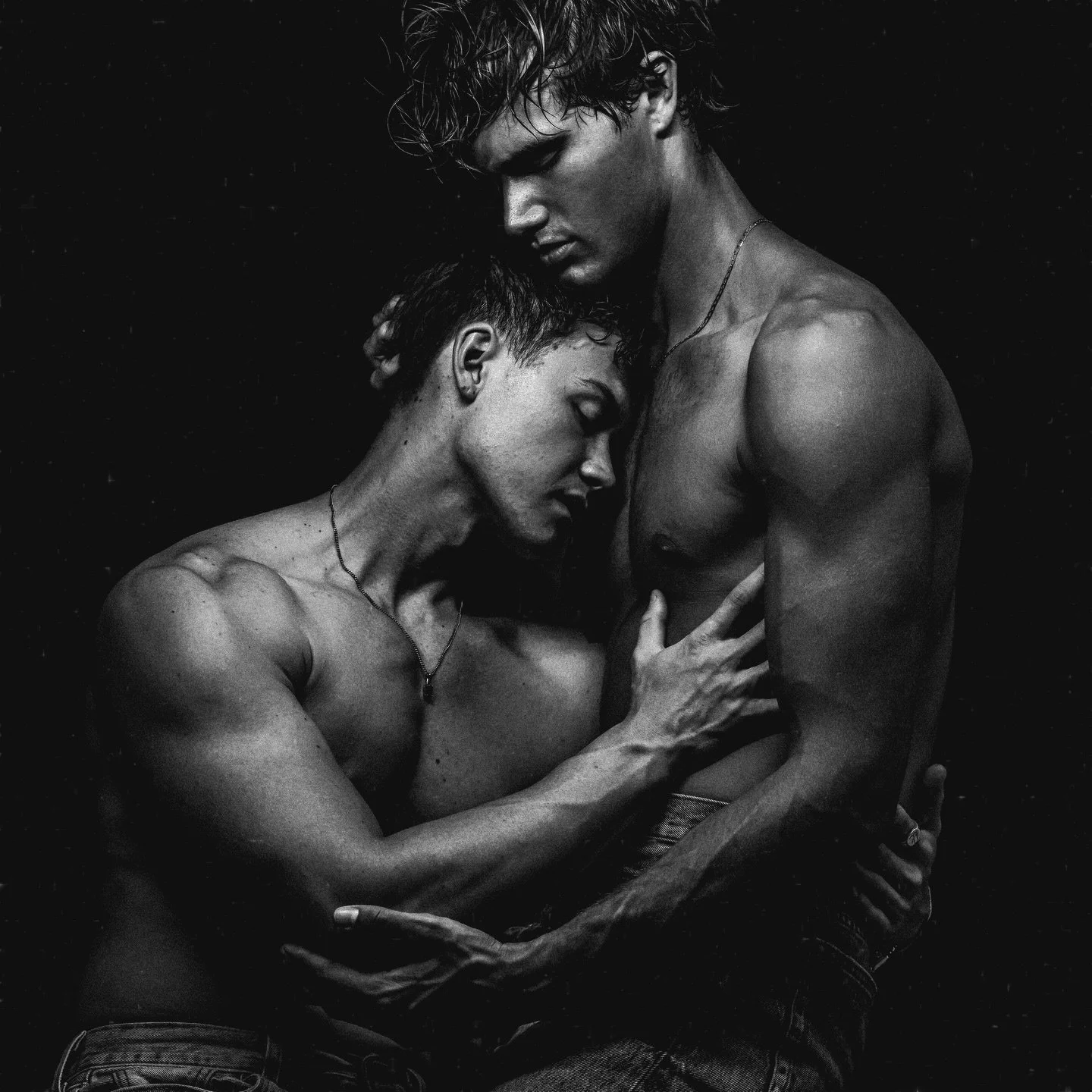 Not everything intense needs to be loud.
Some moments speak in quiet gravity&mdash;skin against skin, breath shared, strength softened just enough to let someone in. There&rsquo;s power in being held, and even more in allowing it. No performance, no 