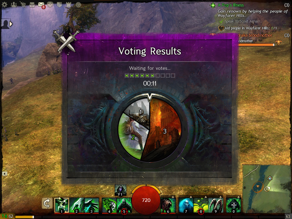 Map voting UI & Illustration created for PVP map voting. (Bordered by a standard UI container created by Luke Nalker .)