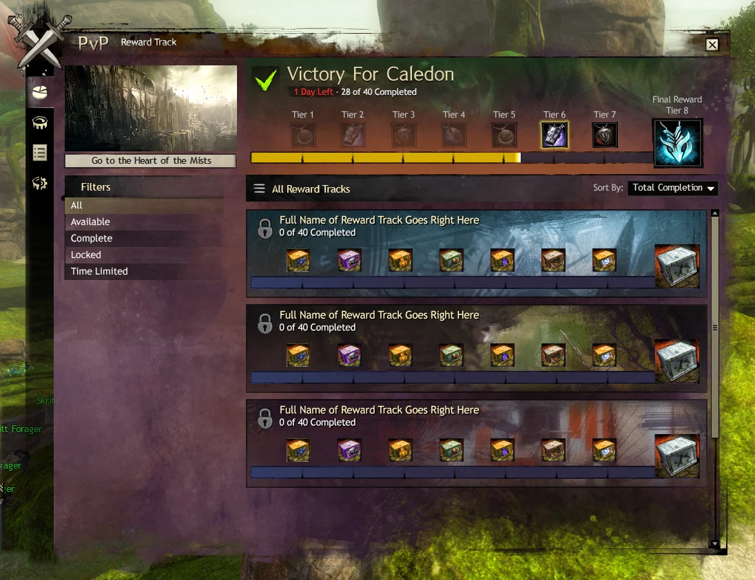 I was the UI designer & artist for the PvP reward track UI, a progression system created for a more rewarding PvP experience