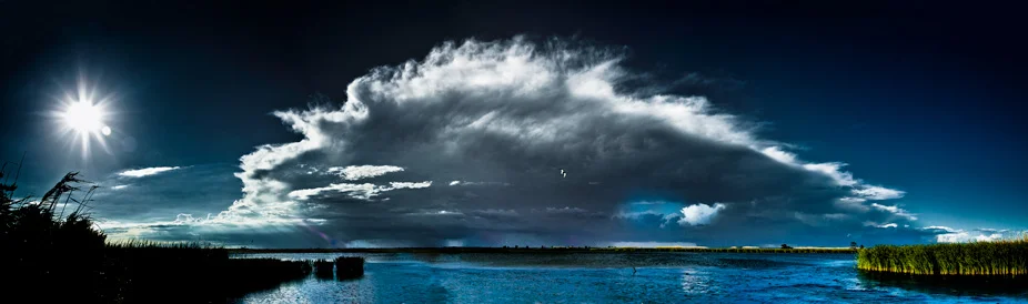 Atmospheres Collection, P104 &nbsp;"Sun&nbsp;&amp; Cloud Panorama, Mobile-Tensaw Delta"