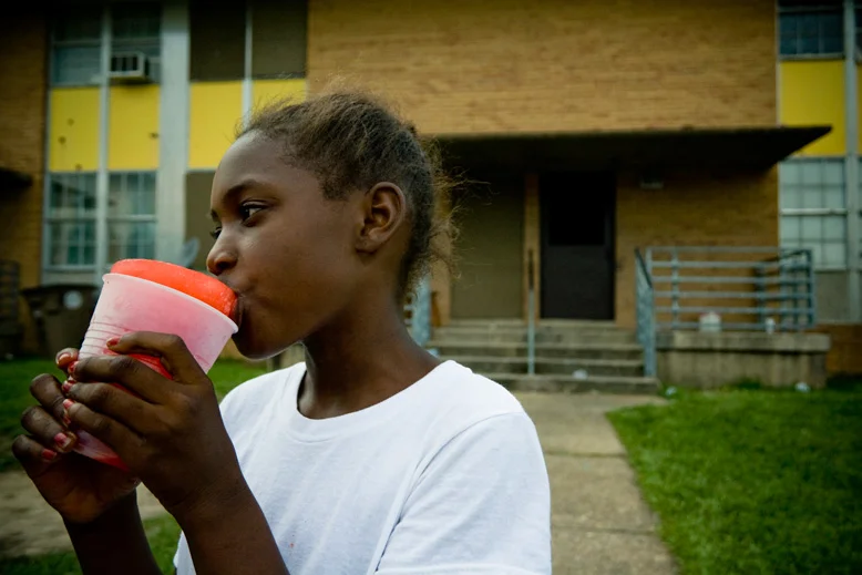 Girl with Ice&nbsp;Cup
