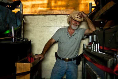Chris at Work in the Grip Truck