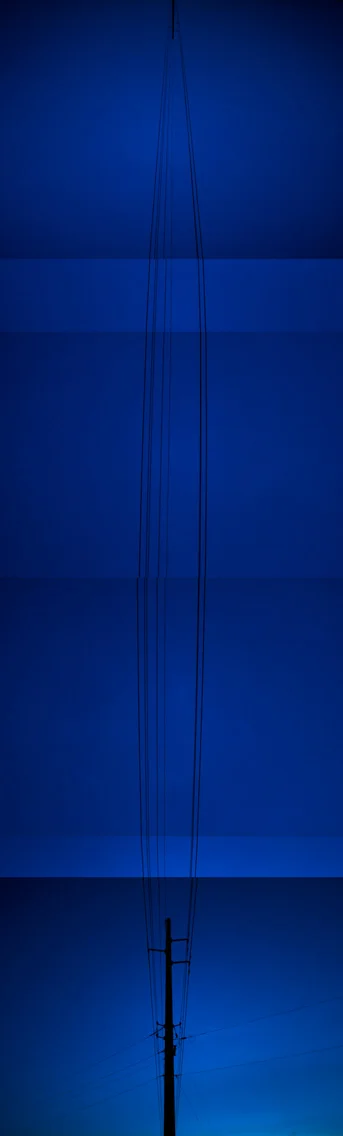 "Telephone Lines Vertical Panorama"
