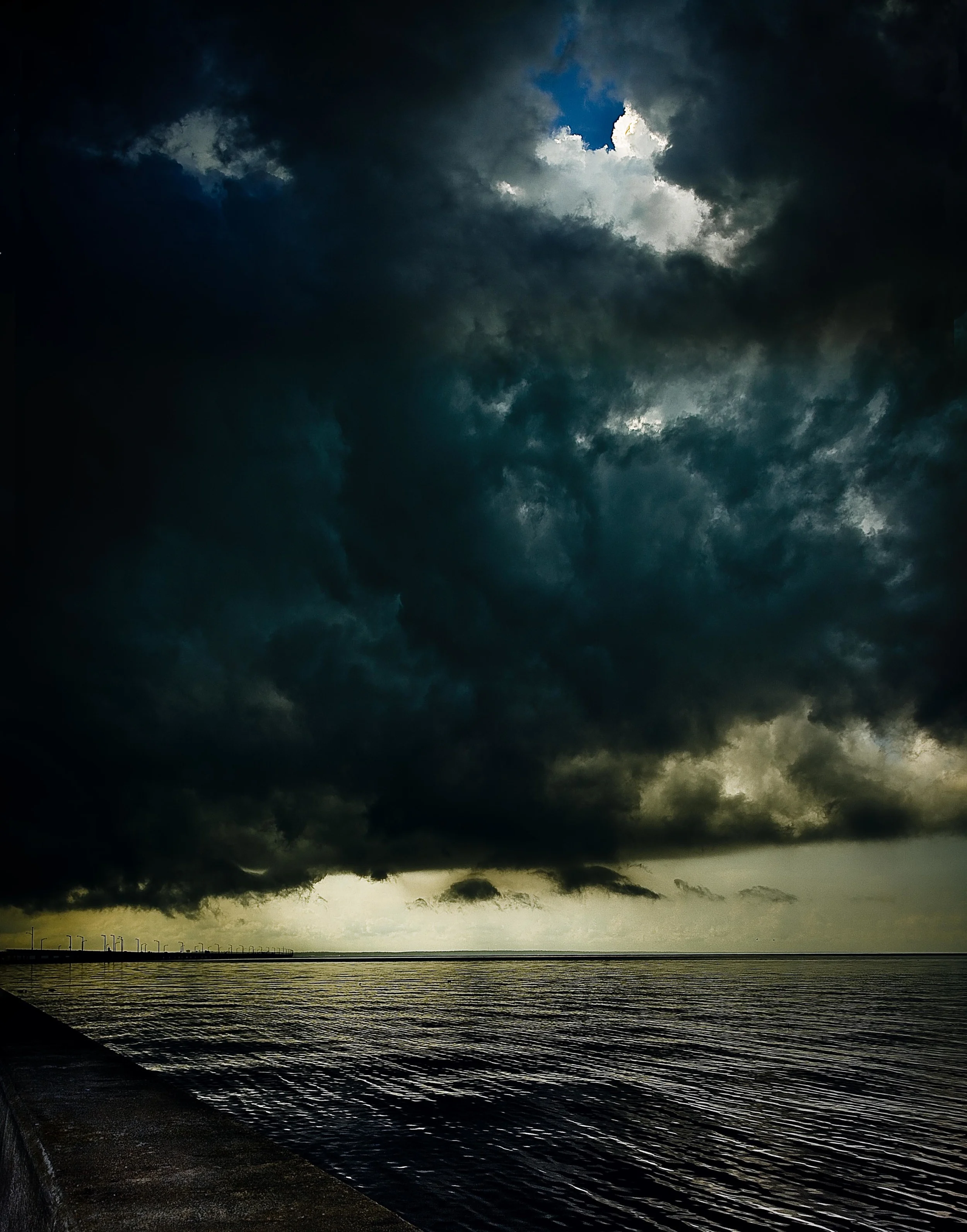 Atmospheres Collection, S102 &nbsp;"Blue Hole in a Threatening Sky -&nbsp;Mobile Bay"