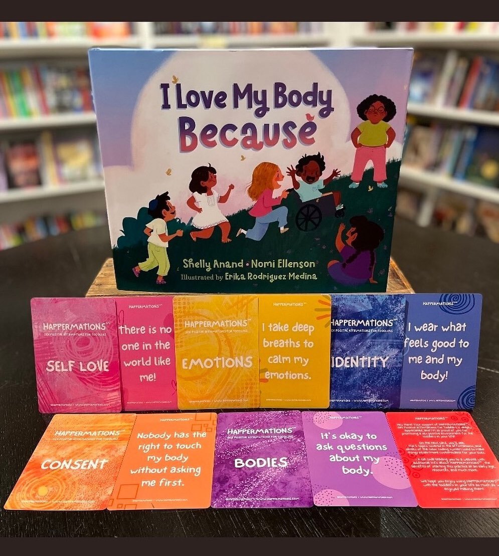 WOOHOO! HAPPERMATIONS&trade; is officially on display at Cover to Cover Children's Bookstore folx! 🎉🥳⁠
⁠
Thank you so much to Melia and Bryan at @covertocoverchildrensbooks for partnering with me and giving me the opportunity to share these decks w