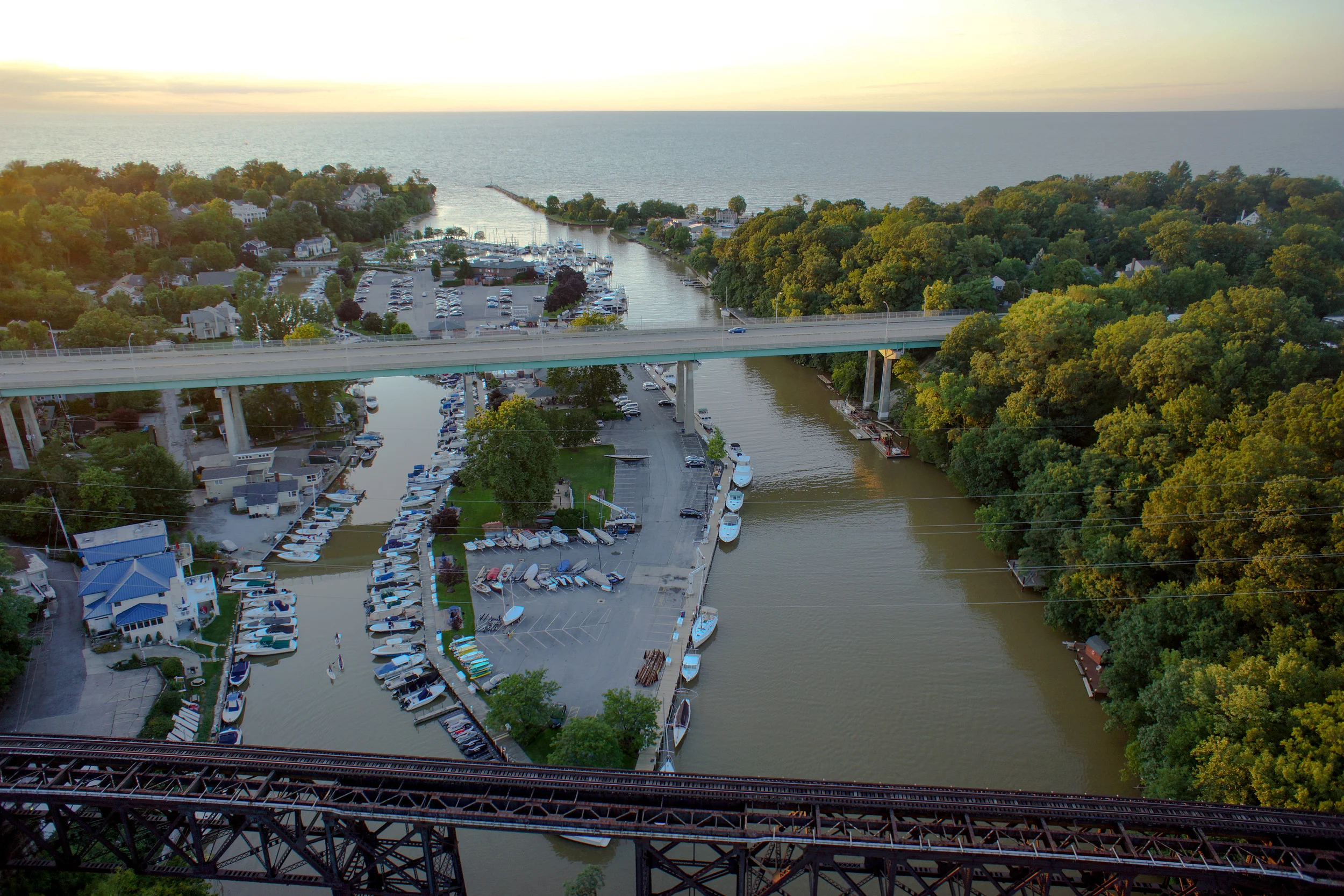 Yoga Under the Tent at the Cleveland Yachting Club 