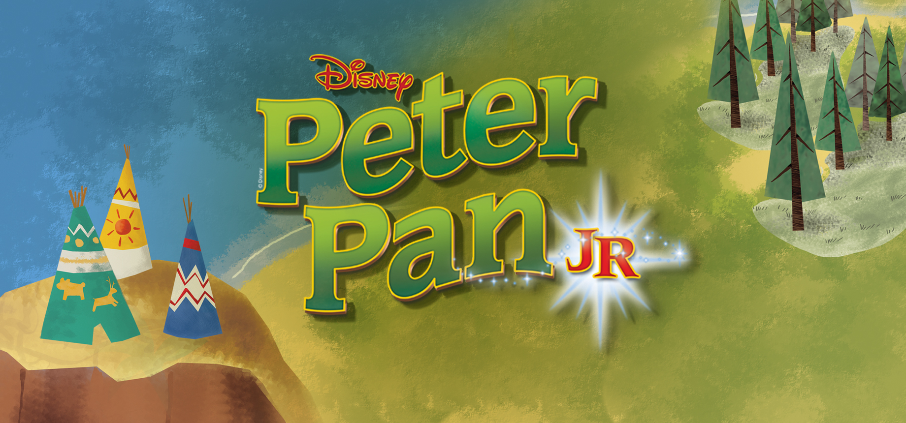 Based on the Disney film and J.M. Barrie's enchanting play, Disney's Peter Pan JR. is a modern version of the timeless tale about a boy who wouldn't grow up... with no flying required! The score includes new arrangements of classic Disney songs and a story featuring one rousing adventure after another. Wendy Darling loves to tell stories to her brothers, Michael and John. But when her father announces she must move out of the nursery, Peter Pan comes to visit the children and whisks them away to Neverland. Their journey introduces them to the Lost Boys, Mermaids, Indians and even the infamous pirate, Captain Hook! It’s Peter to the rescue when Wendy is taken captive by the dreaded captain, who has his own sinister plans in mind for our hero. Disney's Peter Pan JR. is a magical story with countless opportunities for clever staging and design, and large ensemble numbers featuring cliques of classic characters.