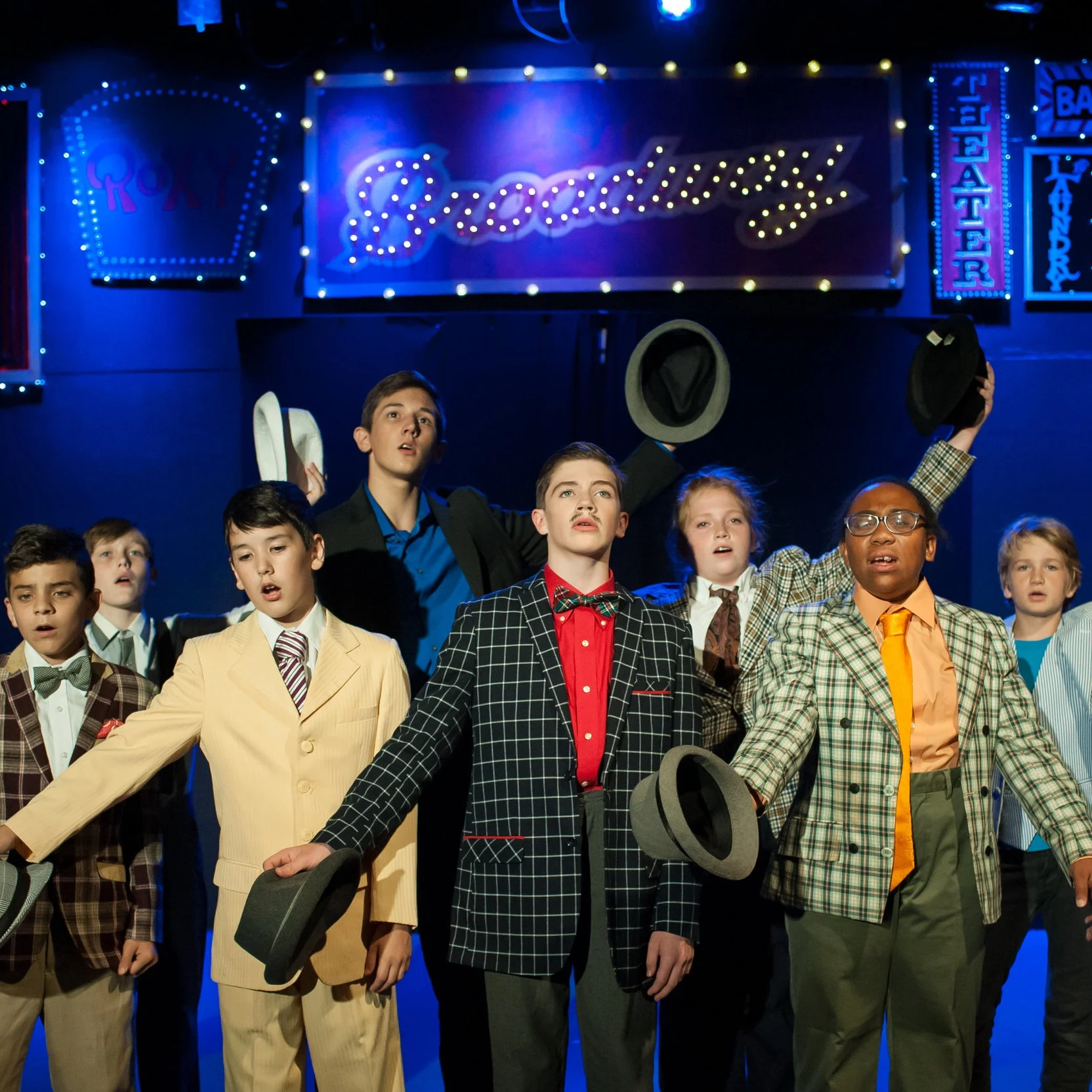 Boys take Broadway Tuition: $100 July 8th-12th 10:30-12:30 ages 10+ *SALE* Pick two consecutive camps and stay for lunch in between. Use coupon code PICK-TWO to receive $40 off your second camp! Can be paired with Grease Musical Review. Description: We are taking all of the best highlights from Guys and Dolls, West Side Story, Newsies, and more! Join us for a week of theatre with the boyz!