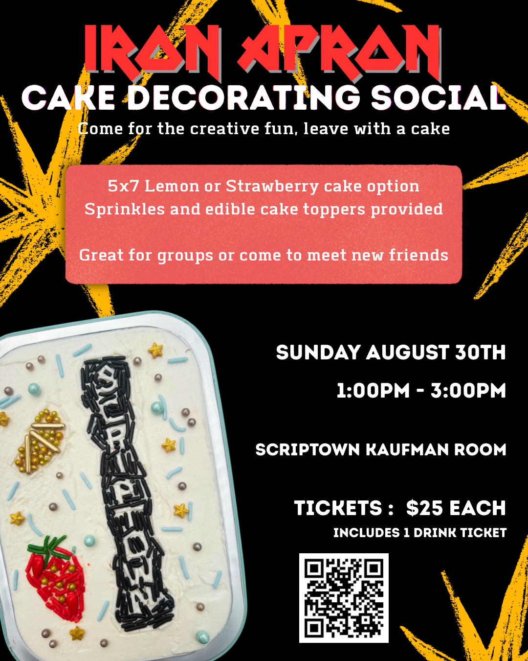 Iron Apron Cake Decorating Social