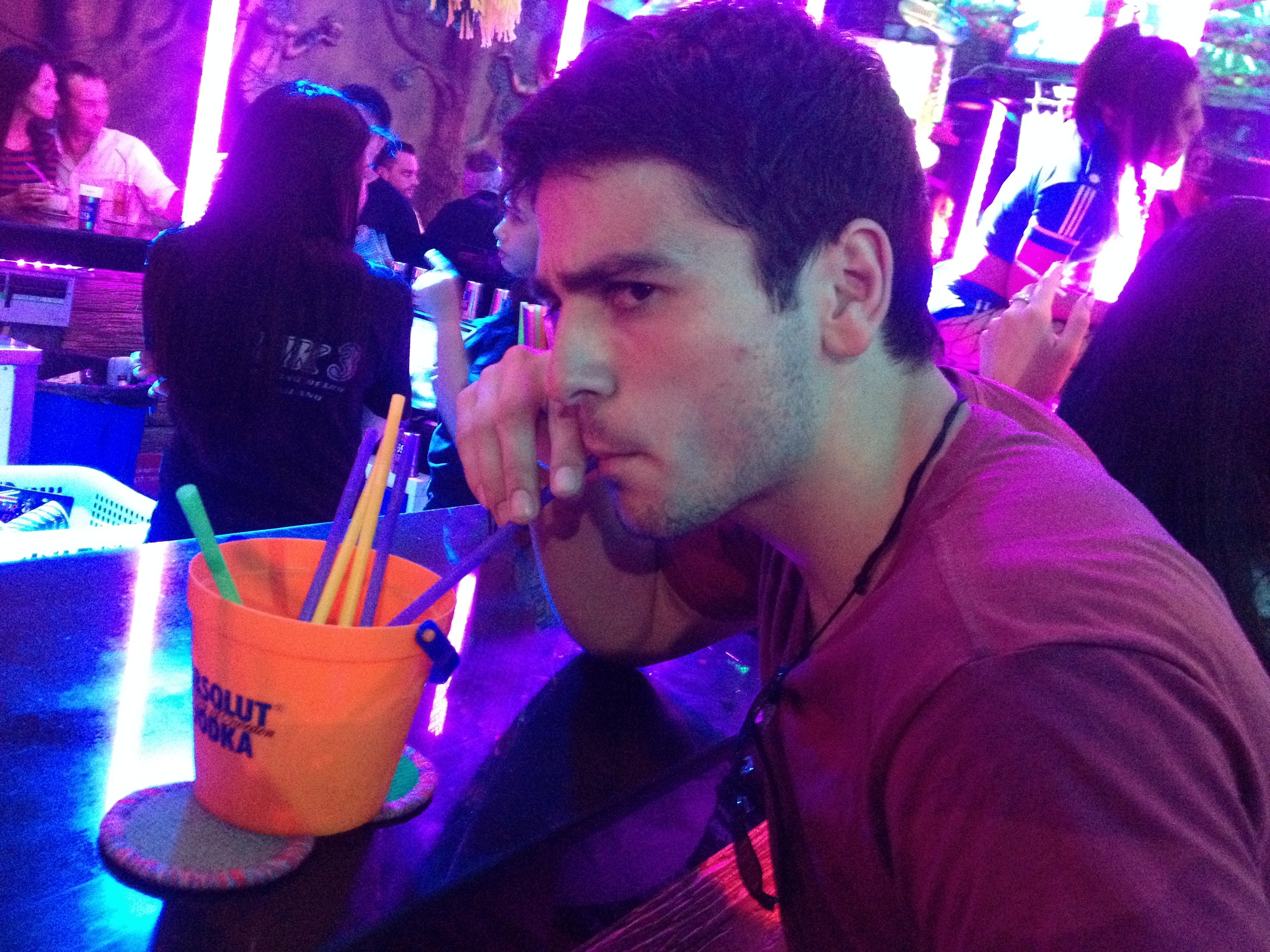 Drinking long island ice tea and getting silly in Phuket